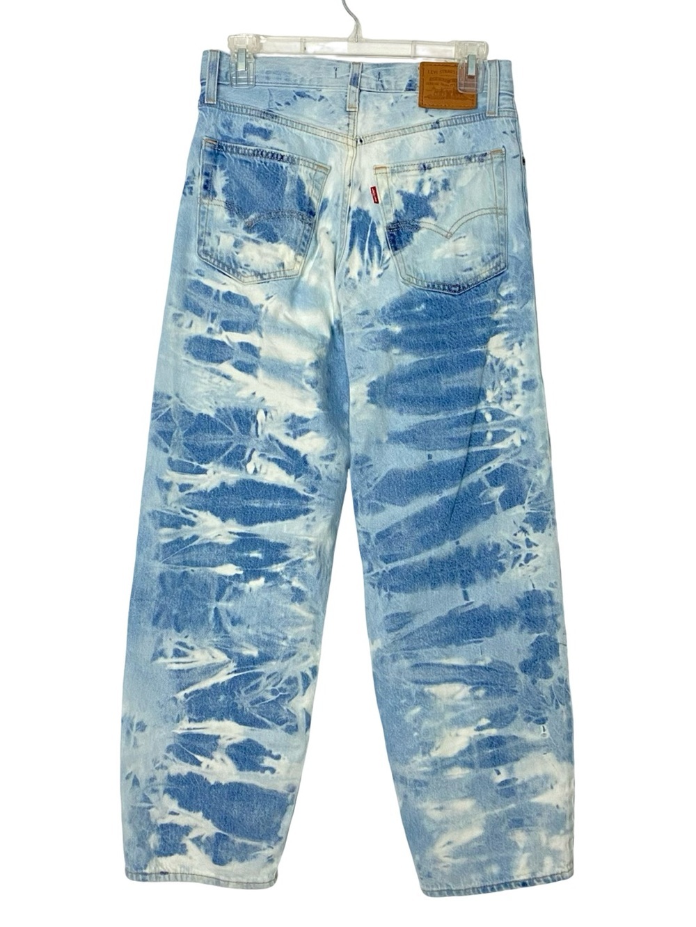Upcycled Levis Jeans Waist 25 Womens Size XS Levi’s Baggy Dad Wide Leg Custom